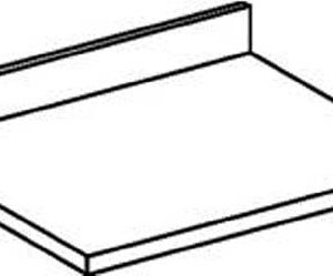 Piani da Lavoro INOX con Alzatina Serie 60 - 70 - 80