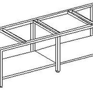 Strutture INOX su Fianchi e Ripiano Inferiore