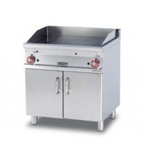 Fry-Top a Gas su Mobile piastra cromata - Serie 700