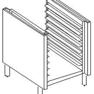Elementi Porta Bacinelle/Teglie INOX Senza Piano Superiore