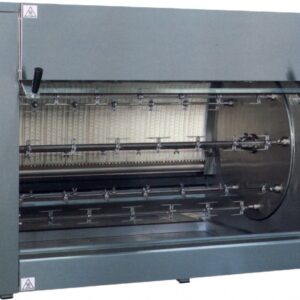 Girarrosti INOX Planetari Elettrici - 4 Spiedi - 16 Polli - Da Banco