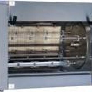 Girarrosti INOX Planetari Elettrici - 8 Spiedi - 48 Polli - Da Banco