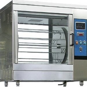 Girarrosti INOX Elettrici - Ventilati - 6 Spiedi - 24 Polli - Da Banco