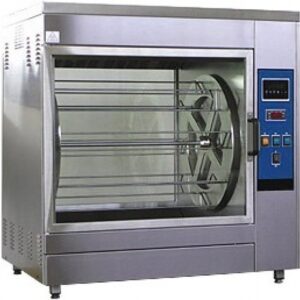 Girarrosti INOX Elettrici - Ventilati - 8 Spiedi - 40 Polli - Da Banco