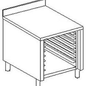 Portabacinelle e Portateglie INOX a Giorno con Alzatina