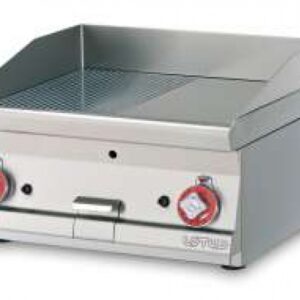 Fry-Top a Gas da Banco piastra cromata - Serie 600