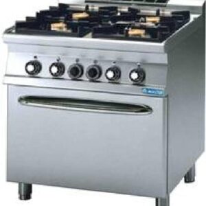 Cucine INOX a Gas 4 Fuochi con Forno - Serie 900