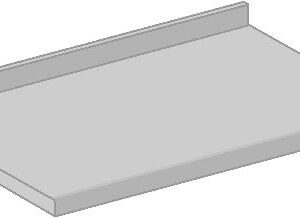 Piani da Lavoro con Bordi Superiori Arrotondati ed Alzatina - Serie 80 - 90